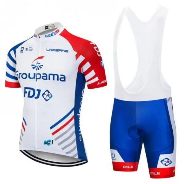 2019 groupama fdj maillot de cyclisme homme manche