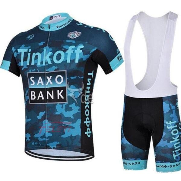 Combinaison cyclisme Tinkoff Saxo Banque à manches courtes – Performance et confort inspirés par les pros – Image 5