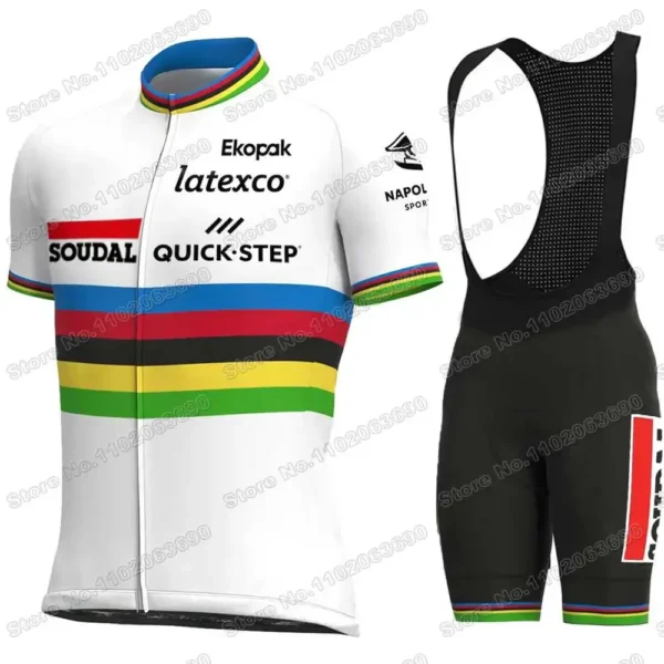 Combinaison de cyclisme SOUDAL QUICK STEP manche courte – Image 3